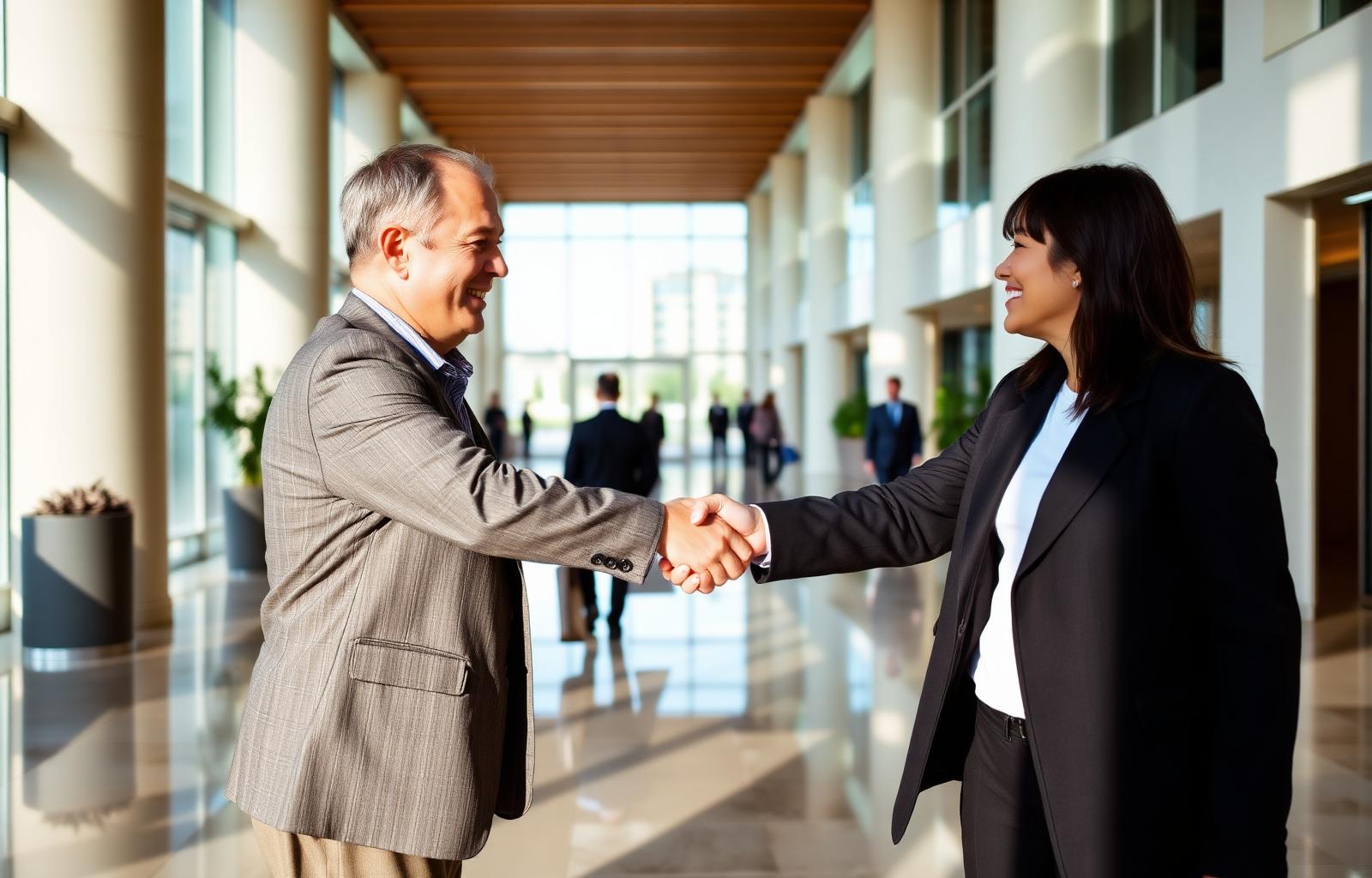 Handshake samenwerking